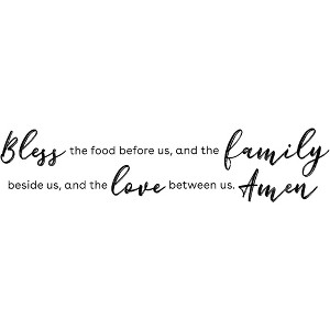 Kitchen Wall Stickers Wall Decals Decor, Bless Food, Family, Love Between Us (24.5 x 9 In) - 1 of 4