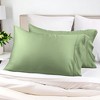 300 Thread Count Rayon From Bamboo Solid Set of 2 Pillowcase Set by Blue Nile Mills - 2 of 4
