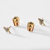 AJOA POPCORN AND COTTON CANDY SET OF STUD EARRINGS - 2 of 2