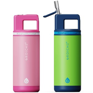 ALPINE Flip 'N Sip Kids Insulated Water Bottle With Straw - 16oz Kids Water Bottle - 1 of 4