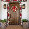6 Ft Lighted Christmas Garland (Pre-Lit) - 20 LED Lights & Red Bows, Suitable for Mantle, Outdoor, Window & Fireplace Xmas Decor - 2 of 4
