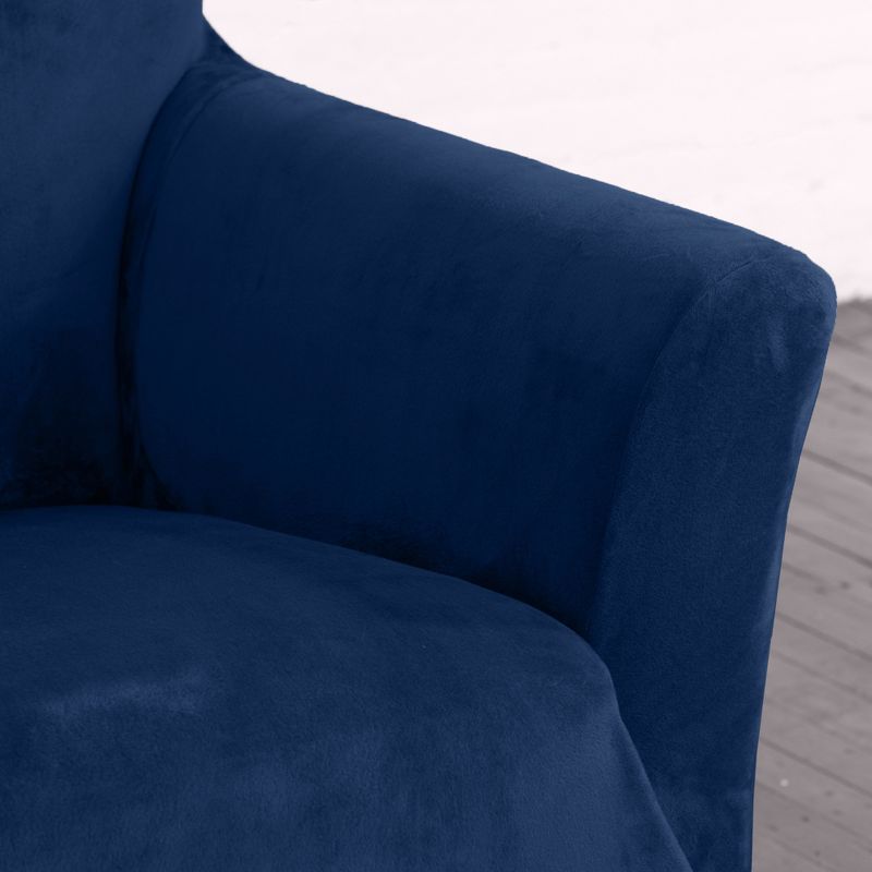 Great Bay Home Stretch Velvet-Plush Washable Sofa Slipcover, 3 of 6