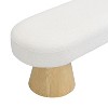 NicBex 49 Inch Ottoman Bench Modern End of Bed Bench with Cushion and Wooden Legs for Living Room, Dining Room, Entryway, Load 300 lb - 4 of 4