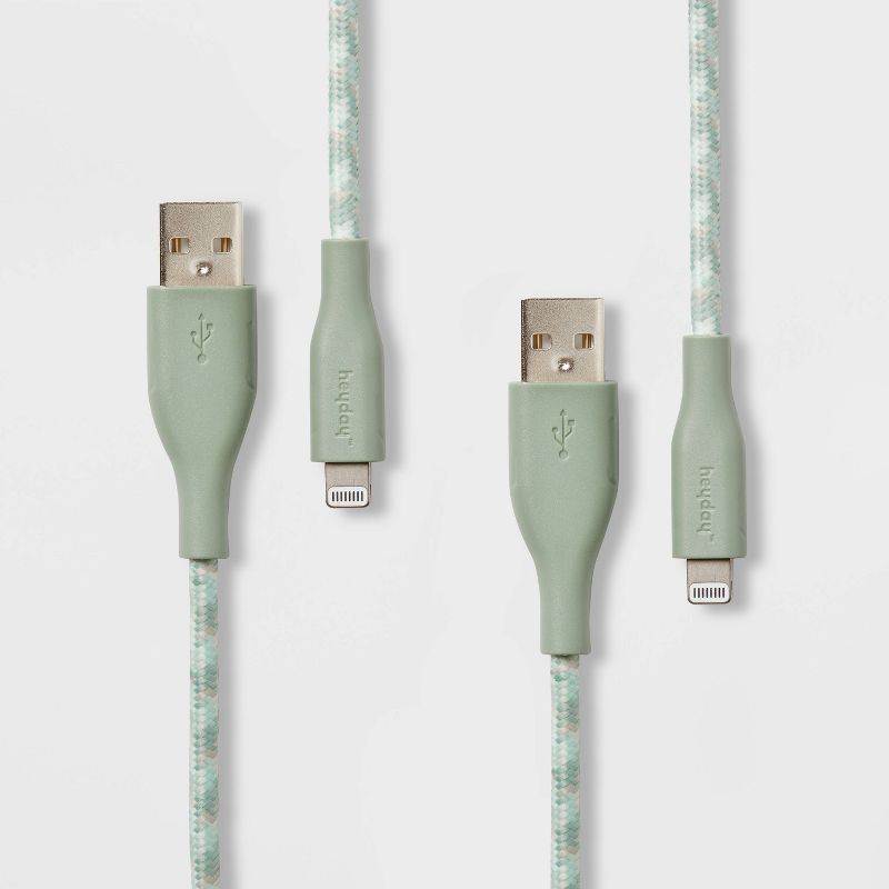 6' Lightning to USB-A 2pk Braided Cable - heyday™, 1 of 7