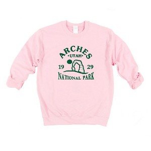 Simply Sage Market Women's Graphic Sweatshirt Embroidered Utah Arches - 1 of 3