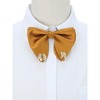 INSPIRE CHIC Men's Ribbon Leaf Pendant Pre-tied Fashion Bow Ties Necktie 1 Pc - 4 of 4