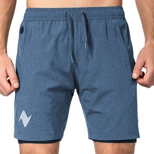 Zilpu Mens Quick Dry Athletic Performance Shorts wi/Zipper Pocket (7 inch) - 1 of 4