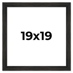 PosterPalooza | 19x19 Wide Barnwood Picture Frame, UV Acrylic, 6 Finishes - Grey, Brown, White, and Black - 1 of 4
