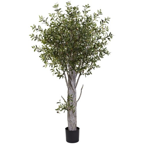Homlux 6ft Artificial Olive Tree With Woven Seagrass Plant Basket : Target