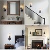 CityFurn 1-Light Modern Black Wall Sconce with Crystal Glass - 4 of 4