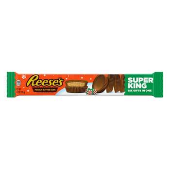 REESE'S Milk Chocolate Peanut Butter Holiday Candy Super King Size Cups - 6ct/4.2oz
