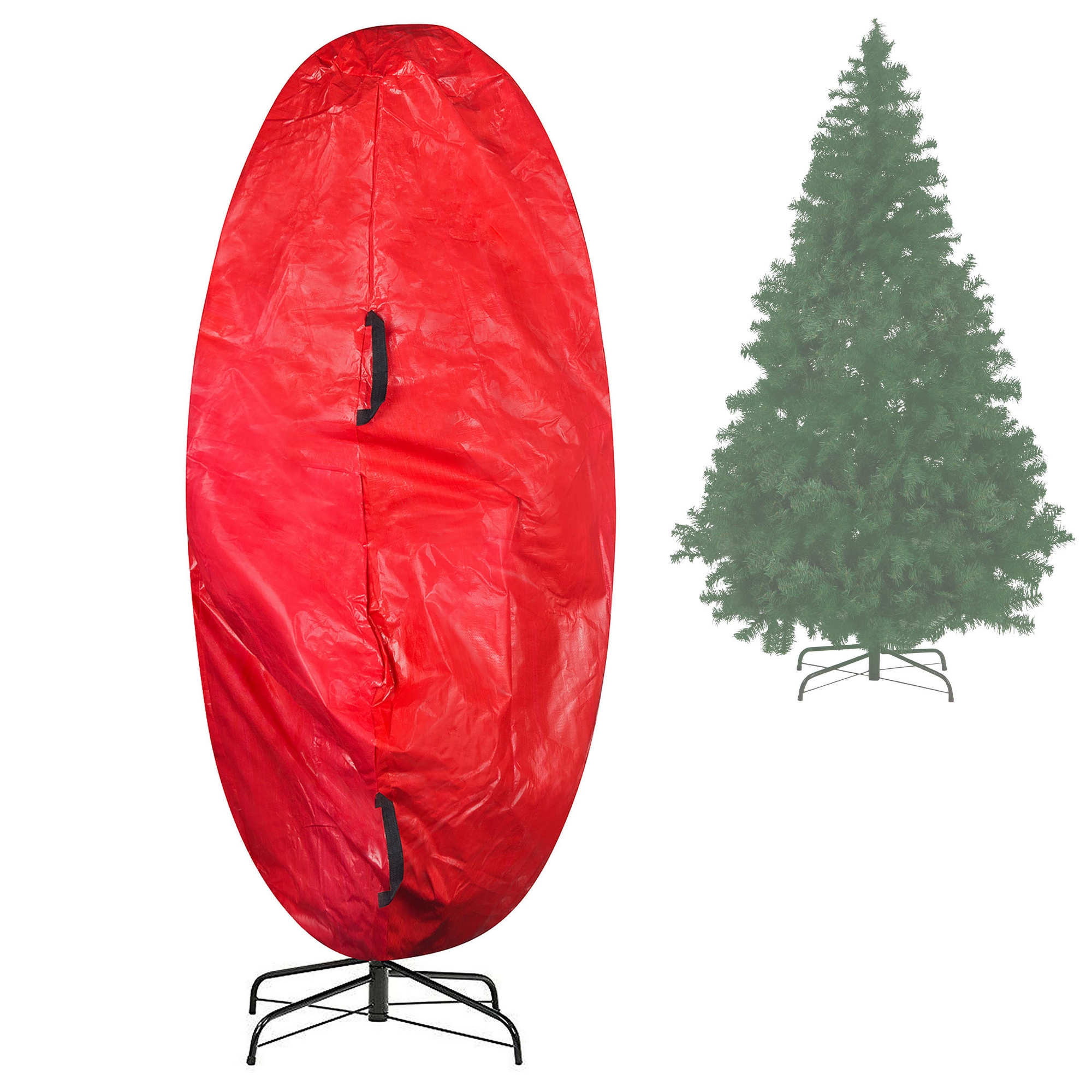 Hastings Home Upright 9ft Tree Storage Cover (Red)