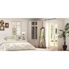 FUFU&GAGA Modern Simple Wardrobe Frosted Glass Door Combination Clothes Storage Cabinet White - 2 of 4