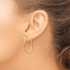 Black Bow Jewelry 2mm x 30mm 14k Yellow Gold Polished Round Endless Hoop Earrings - 3 of 4