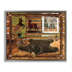 Stupell Industries Rustic Cabin with Border, 25" x 31" - 1 of 4