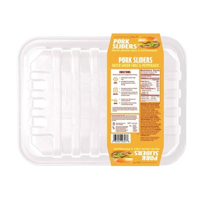 Custom Made Meals Fresh Hatch Green Chile and Pepperjack Pork Sliders - 12oz