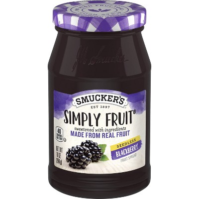 Smucker's Simply Fruit Seedless Blackberry Spread - 10oz