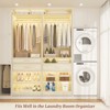 Aheaplus Set of 2 Freestanding Closet Organizer with Drawers and Hanging Rods,  Walk-in Closet System Set with Shoe Rack and Storage Cubes - 3 of 4