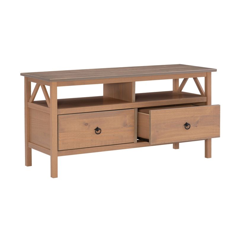 Titian Rustic TV Stand for TVs up to 40" - Linon, 3 of 14