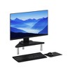 Furinno Modern Monitor Stand Laptop Riser Desktop Organizer Computer Stand Shelf,Black - 2 of 4