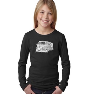 LA Pop Art Girl's Word Art Long Sleeve - THE 70'S - 1 of 4
