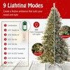 Resenkos 9-Ft Pre-Lit Hinged Artificial Christmas Tree with Quick Connect - Green - 2 of 4