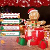 6ft Gingerbread Christmas Inflatable Outdoor Decoration, with Built-in LEDs - 3 of 4