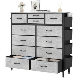 Gikpal 12 Drawer Dresser for Bedroom, Cupboards & Cabinets, Tall Dressers & Chests of Drawers for Bedroom, Side Pockets and Hooks, Living Room - 1 of 4