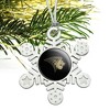 Lindenwood University Primary Logo Metal Snowflake Christmas Tree Holiday Ornament - 2 of 3