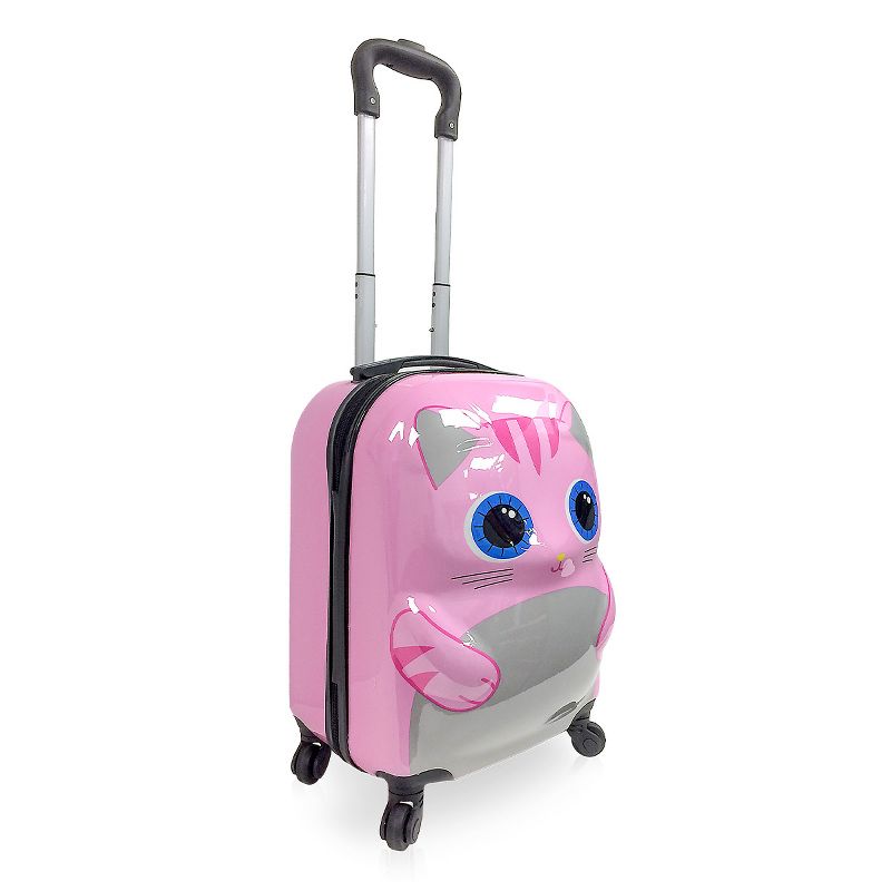 TUCCI Cute Kitty Kids' Hardside Carry On 3D Suitcase., 2 of 7