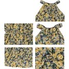 Anna-Kaci Women's Halter Neck Tie Back Boho Floral Print Sleeveless Elastic Waist Mini Dress - 2 of 4