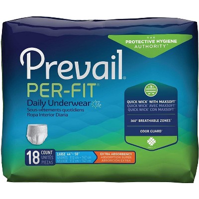 Prevail Per-fit Unisex Underwear, Pull On With Tear Away Seams, Large ...