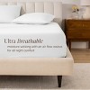 260 Thread Count Organic Cotton Percale Fitted Sheet by Bare Home - 3 of 4