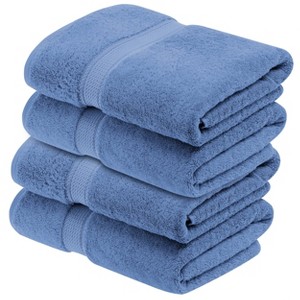 Luxury Cotton Heavyweight Ultra-Plush Bath Towel Set of 4 by Blue Nile Mills - 1 of 4