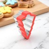Unique Bargains Biscuit Cutter Medium Christmas Tree Cookie Cutter Hand Wash Stainless Steel Plastic 2.5"x3.2"1.6" 1Pcs - 2 of 4