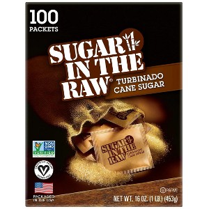 Sugar in the Raw® Turbinado Cane Sugar 100 ct Packs - 1 of 4