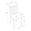 East West Furniture,Capri slat back Chair for dining room with Fabric Seat - 3 of 3