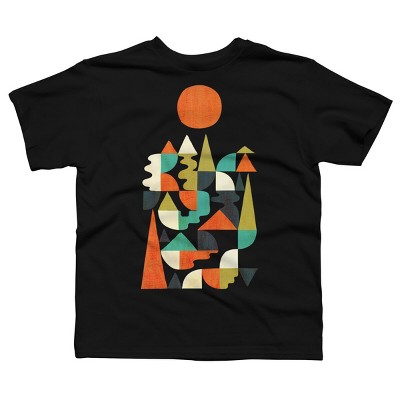 Boy's Design By Humans Unfinished Landscape By radiomode T-Shirt