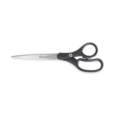 Westcott KleenEarth Basic Plastic Handle Scissors, 9" Long, 4.25" Cut Length, Black Straight Handle