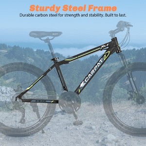 CAVINAS 24IN Mountain Bike with Steel Frame, Shimano 21-Speed Kids Bike with Dual Disc Brakes and Front Suspension, for Boys and Girls - 1 of 4