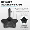 Crestlive Products Outdoor Umbrella Base,Stand with 2 Wheels Heavy Duty 42lbs Mobile Market Umbrella Base, Pentagonal Cement Rolling Holder - 4 of 4
