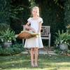 Hope & Henry Girls' Organic Sateen Cap Sleeve Special Occasion Smocked Flower Girl Dress, Kids - image 4 of 4