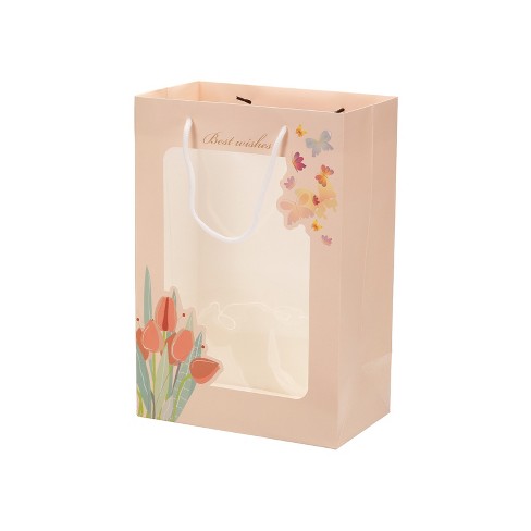 Flower bouquet in a box, gift bag