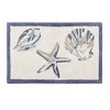 MAYEERTY 21"×34" Seashell Shaped Coastal Non-Skid Bath Rug - 3 of 4