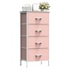 Cozy Tall Dresser with Sturdy Metal Frame 4/5-Drawer Fabric Dresser, Storage Organizer for Living Room, Closets and Bedroom - 2 of 4