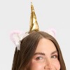 Adult Halloween Unicorn Costume Headband - Hyde and EEK! Boutique™ Purple - 3 of 3