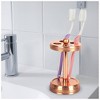 Copper Hudson Toothbrush Holder - Nu Steel: Stainless Steel Bathroom Organizer, Solid Pattern - image 4 of 4