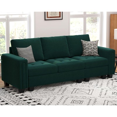 Belffin Modular Velvet Tufted Sofa Couch 3 Seater for Living Room