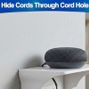5 Star Super Deals Wall Outlet Shelf – Space Saving Hides Cords with Cable Channel, Easy Install Versatile for Kitchen Bathroom - 4 of 4