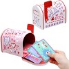 Joyfy 3 Packs Valentine Tin Mailbox for Valentine Party Favors, Classroom Prize Supplies, Valentine’s Greeting Cards, Valentine Exchange Gifts - 3 of 4